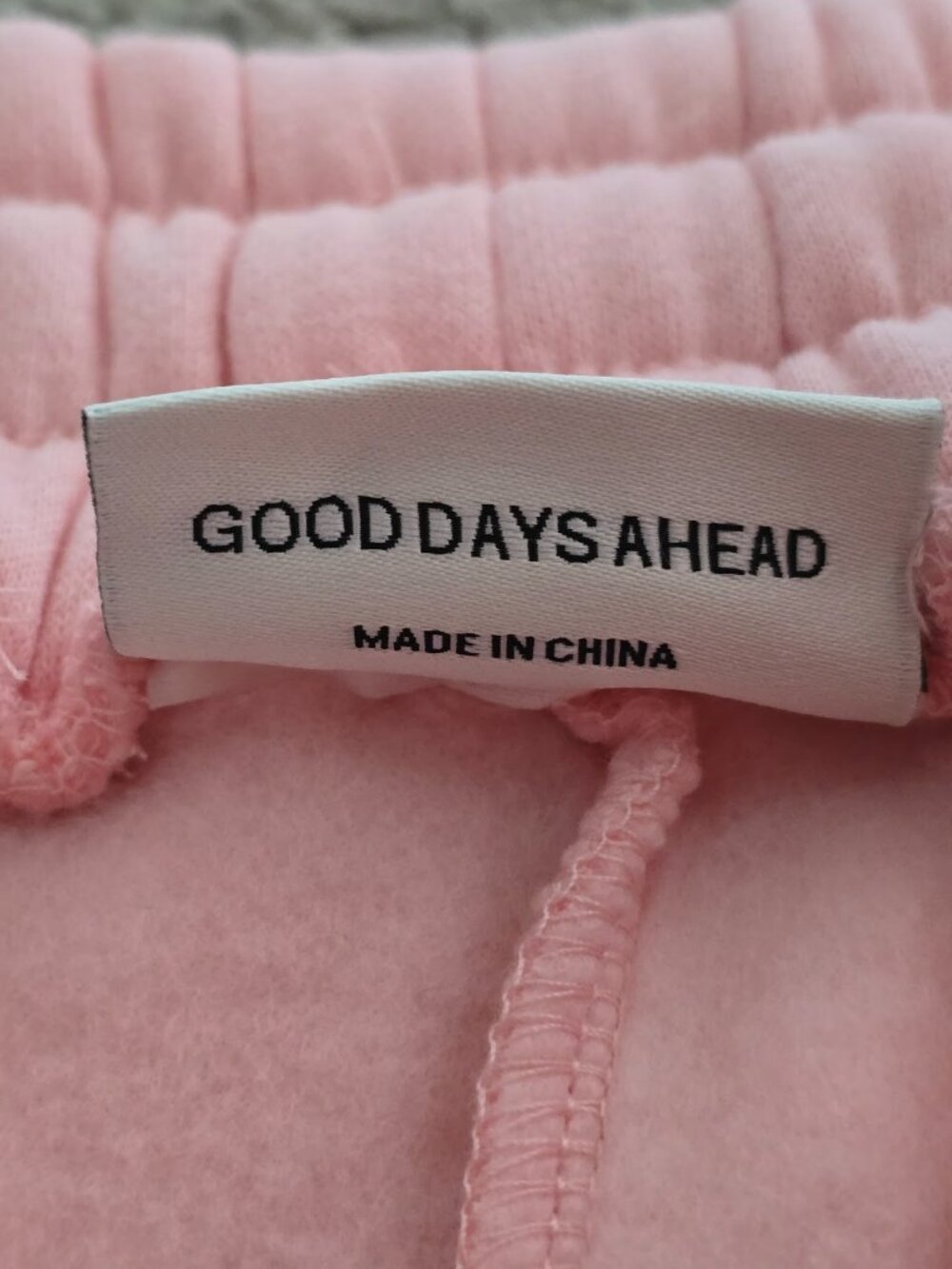 SOLD---Comfrt Pastel Sweatpants in Bubblegum Pink Oversized Unisex Size XS NWT - Picture 6 of 10